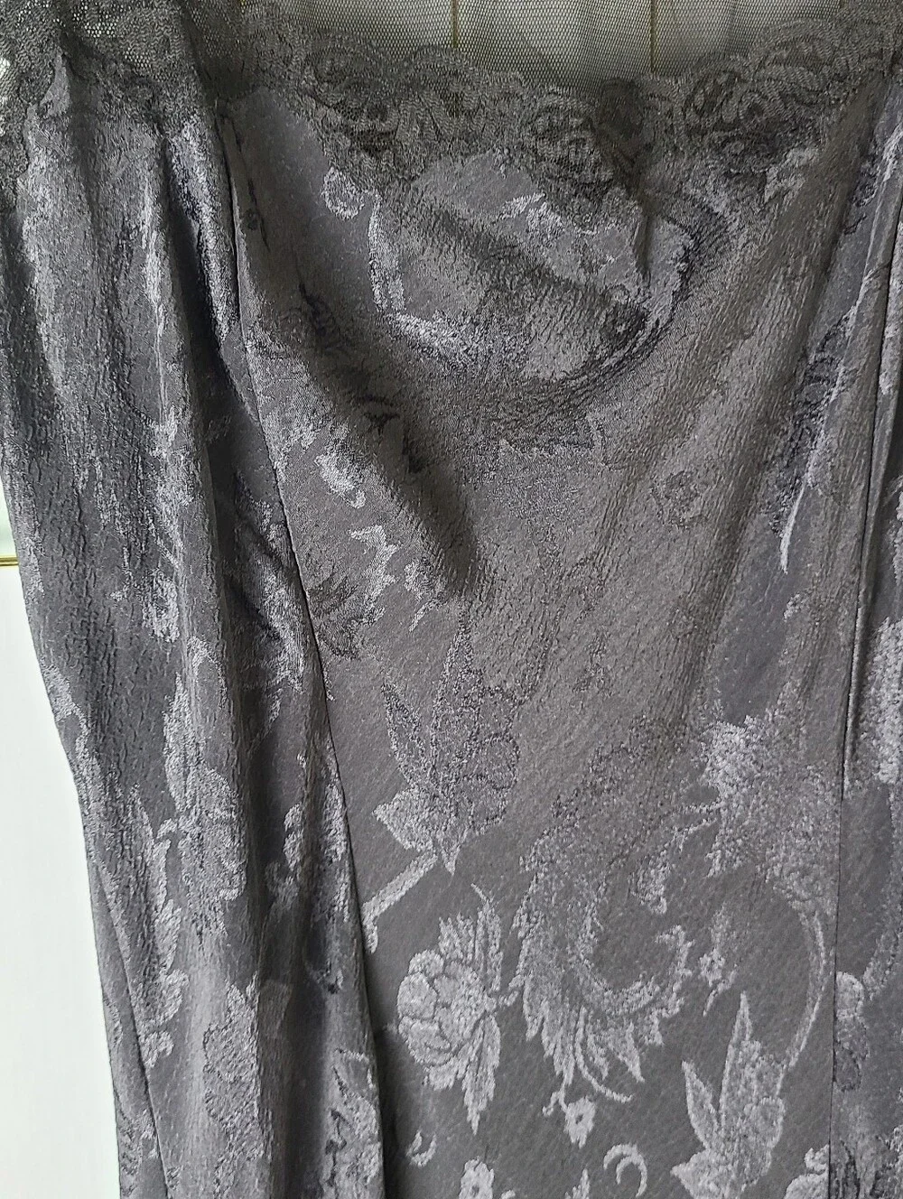 Victoria's Secret Gold Label Vintage Dark Gray Whimsigoth Maxi Gown
